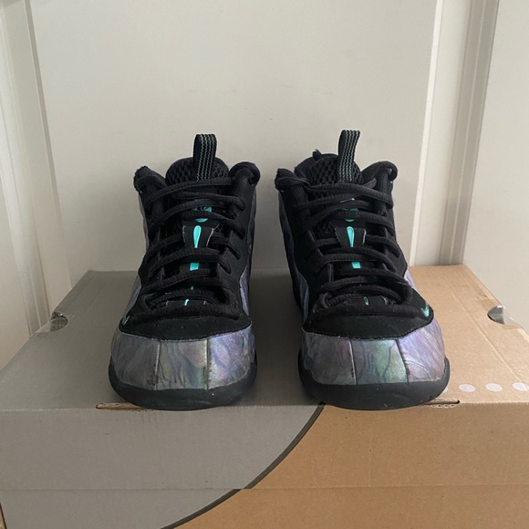 Nike Lil\' Posite One PRM Aurora Green Kids Sneakers - SZ 1 Y main image 12